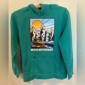 Old Navy Boys Green Size XL 14 16 Pullover Hoodie Hooded Sweatshirt Play Clothes